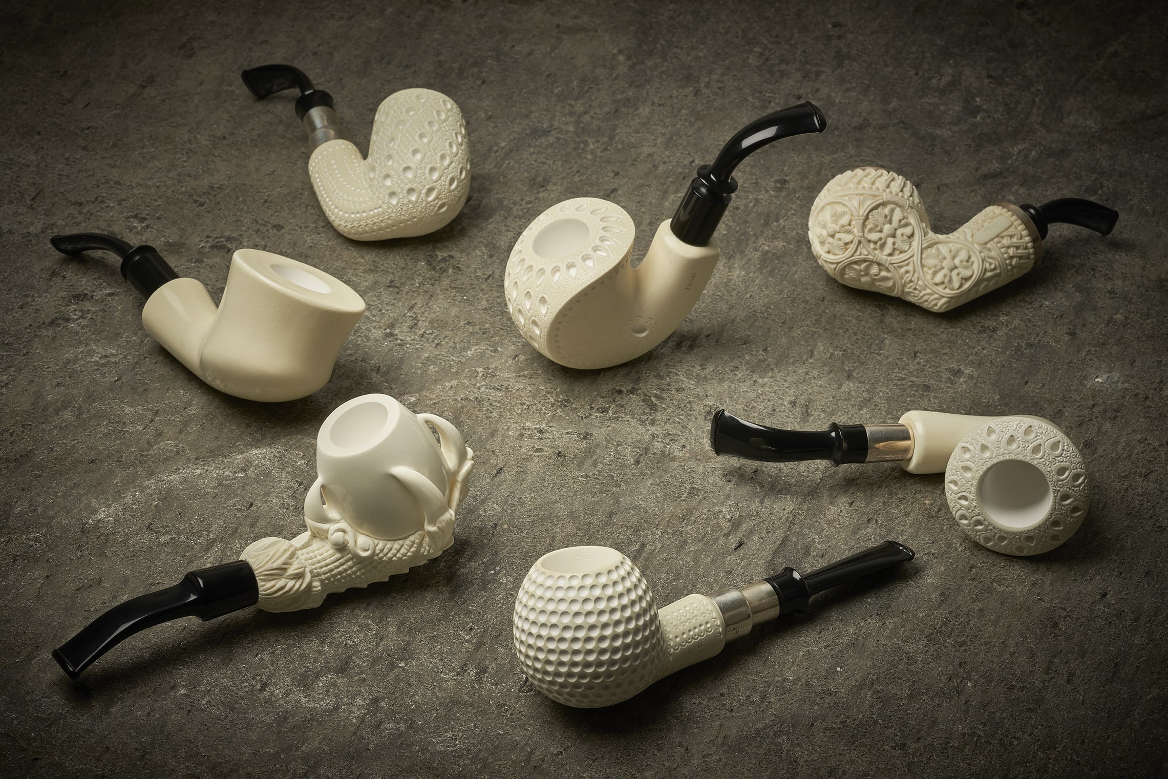 Meerschaum White Pipes - Royal Star Brands